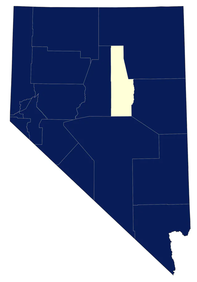 Northern Mockingbird county map