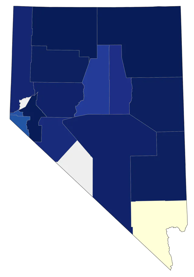 Northern Shrike county map