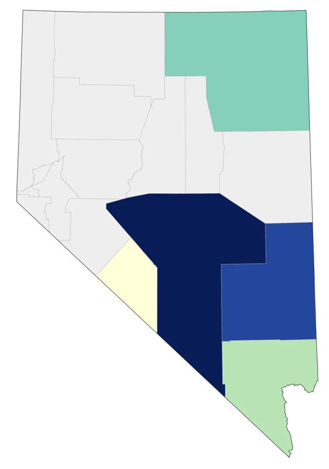 Philadelphia Vireo county map
