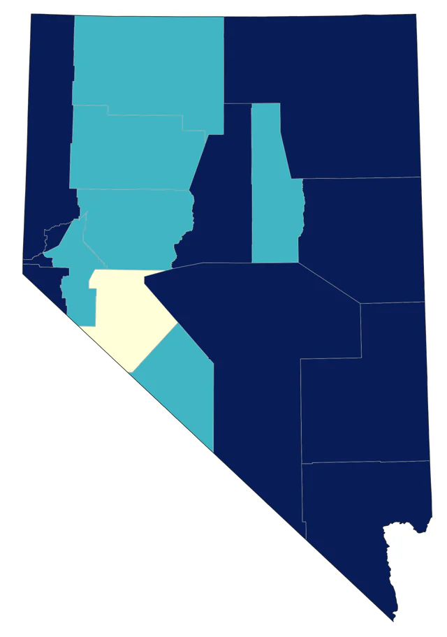 Pine Siskin county map