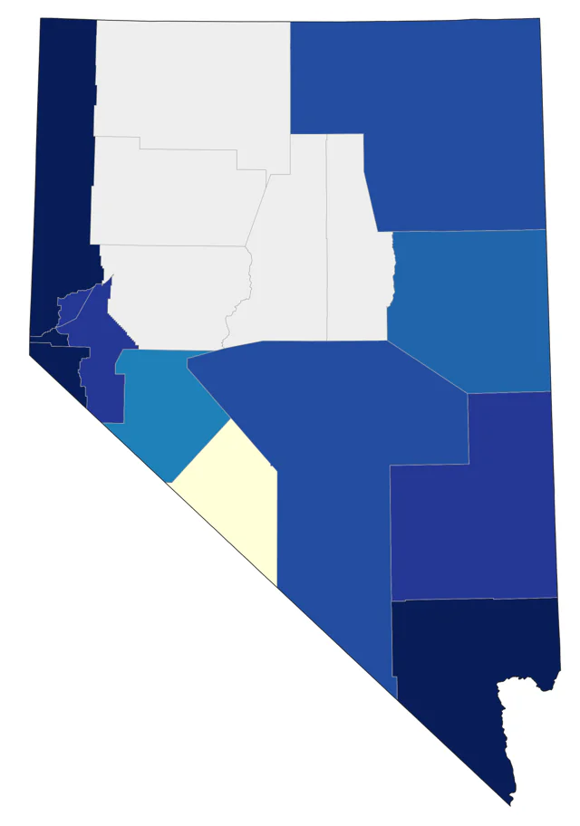 Pygmy Nuthatch county map