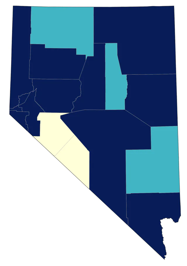 Red-breasted Nuthatch county map