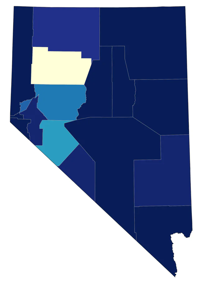 Red Crossbill county map