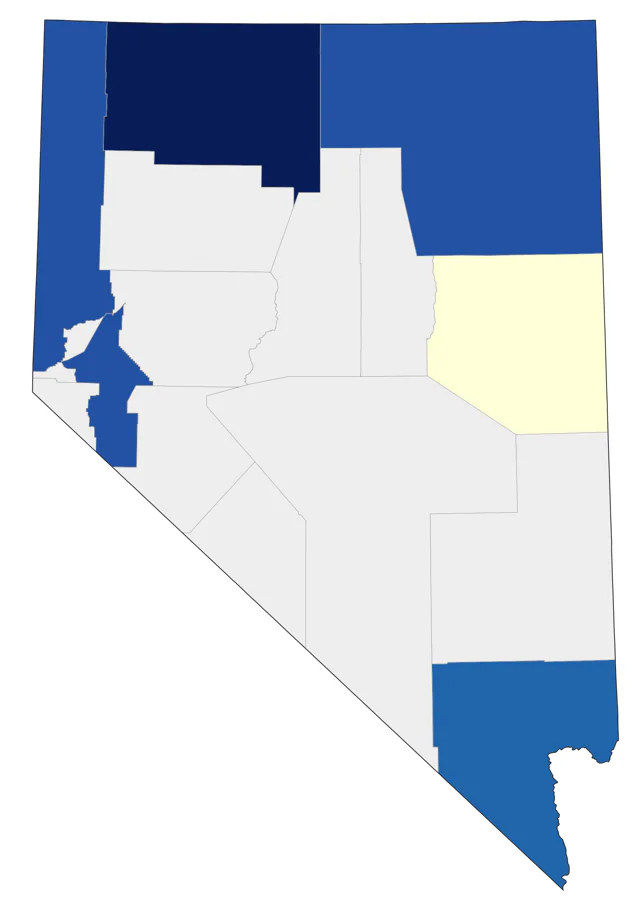 Redpoll county map