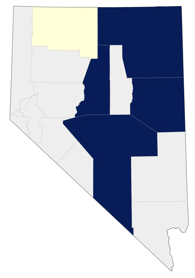 Ruffed Grouse county map