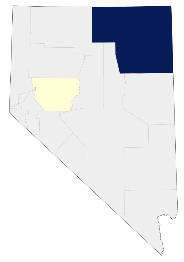 Snow Bunting county map