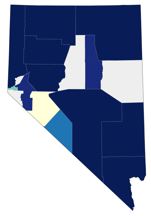 Snowy Plover county map