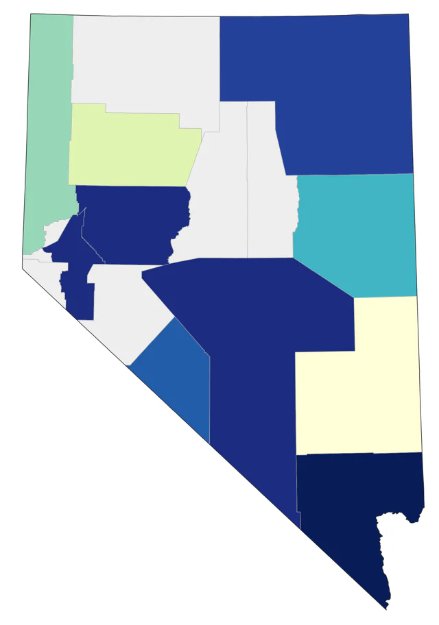 Stilt Sandpiper county map
