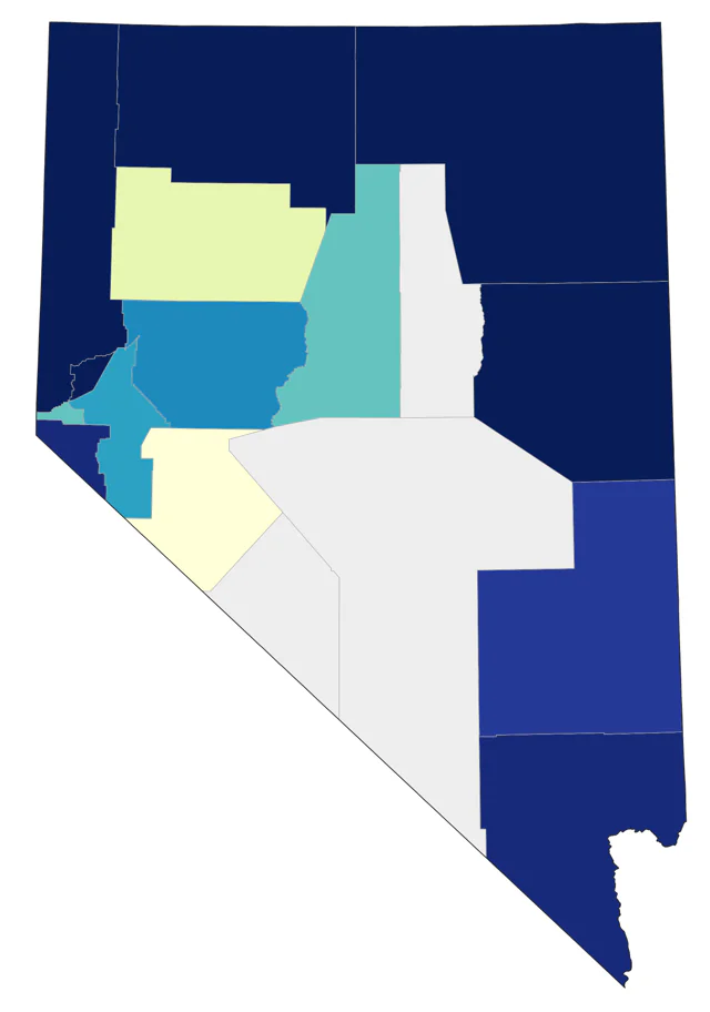 Surf Scoter county map
