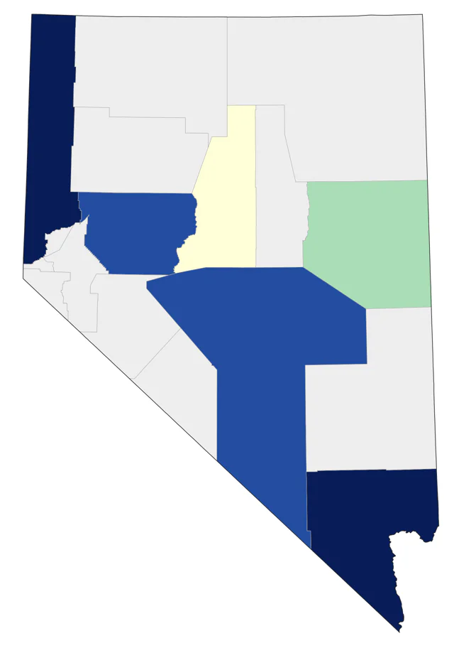 Swan Goose county map