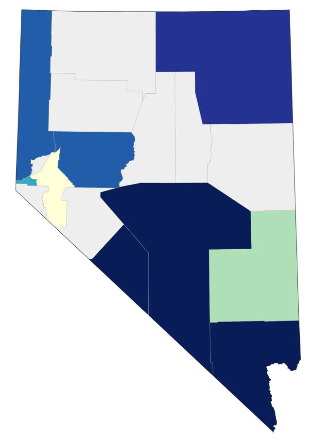 Tennessee Warbler county map