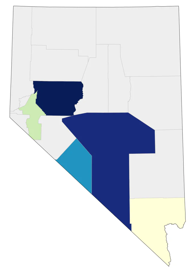 Thick-billed Longspur county map
