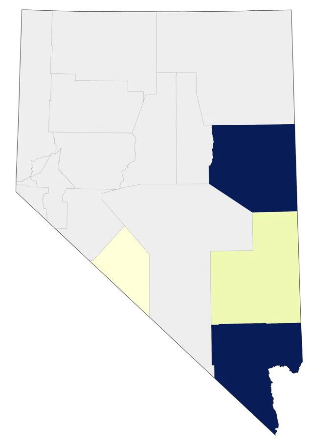 Veery county map