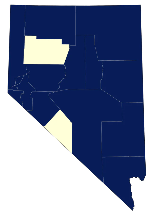 Vesper Sparrow county map