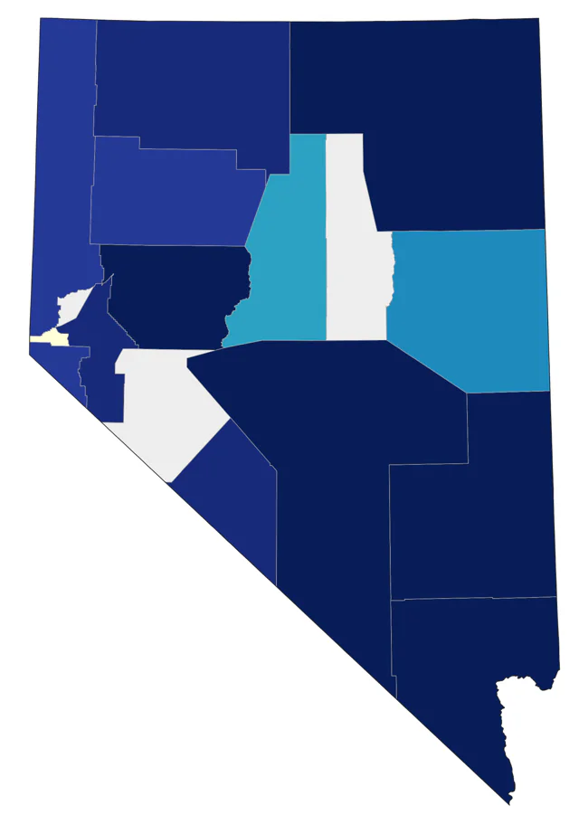 Western Cattle-Egret county map