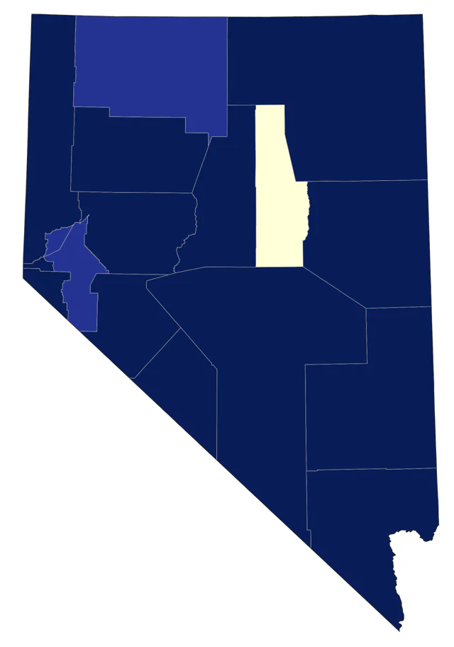 Western Flycatcher county map