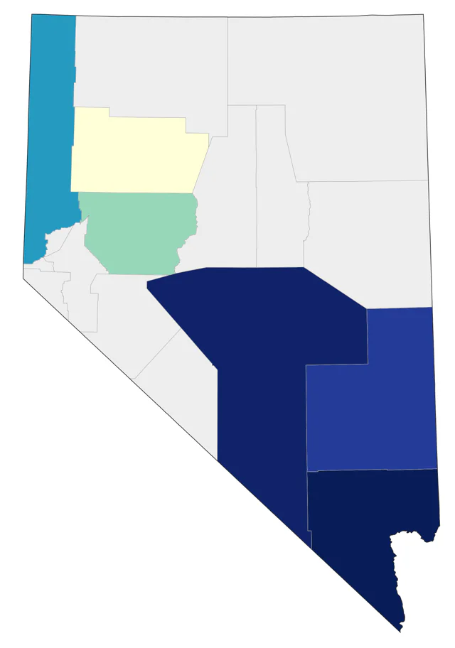 White-tailed Kite county map