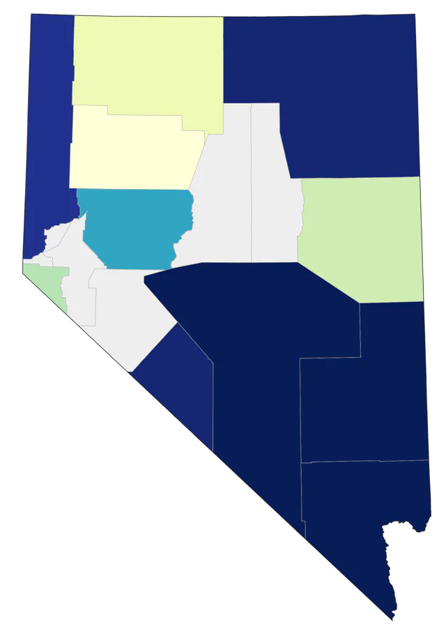 White-winged Dove county map