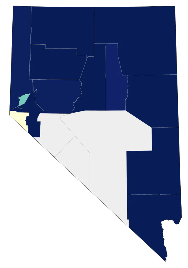 Wild Turkey county map