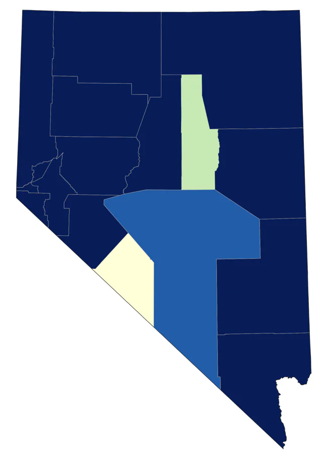 Wood Duck county map