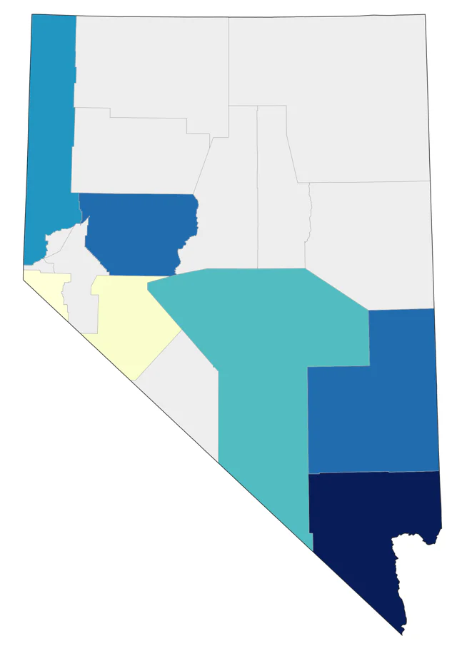 Yellow-billed Loon county map