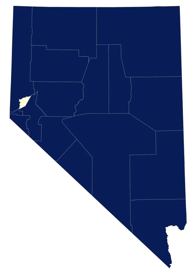 Yellow-headed Blackbird county map