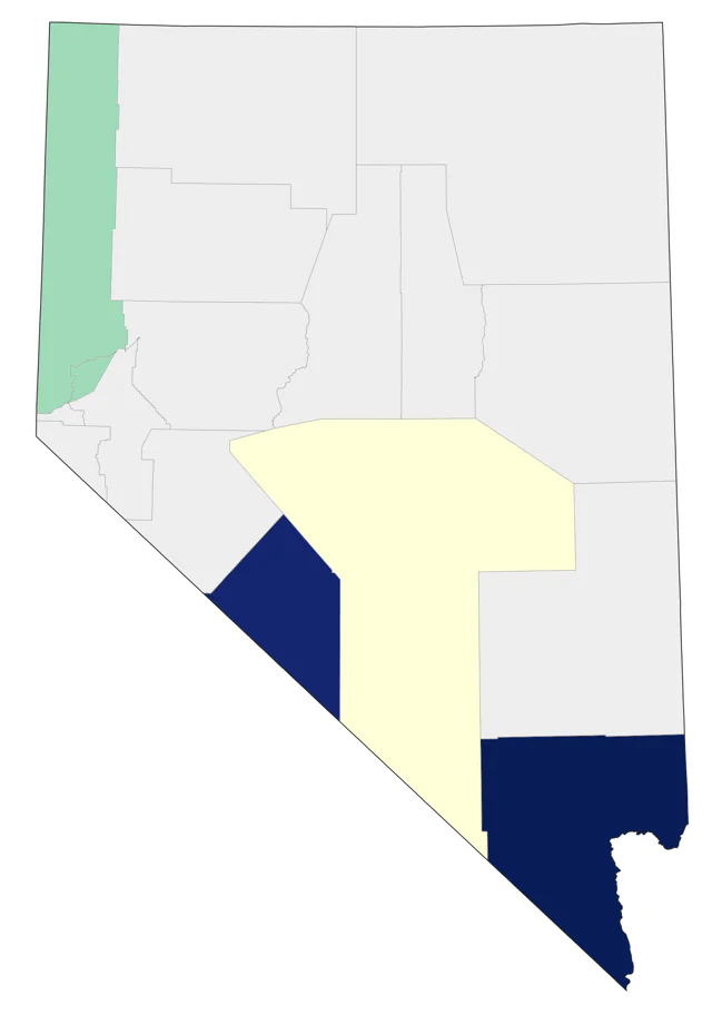 Yellow-throated Vireo county map