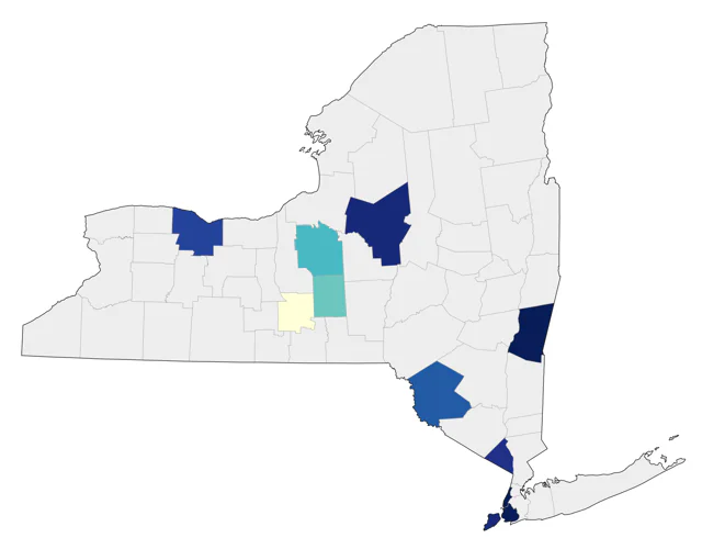 Anhinga county map