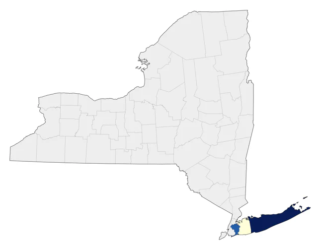 Bar-tailed Godwit county map