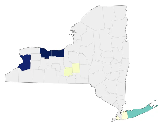Black-billed Magpie county map