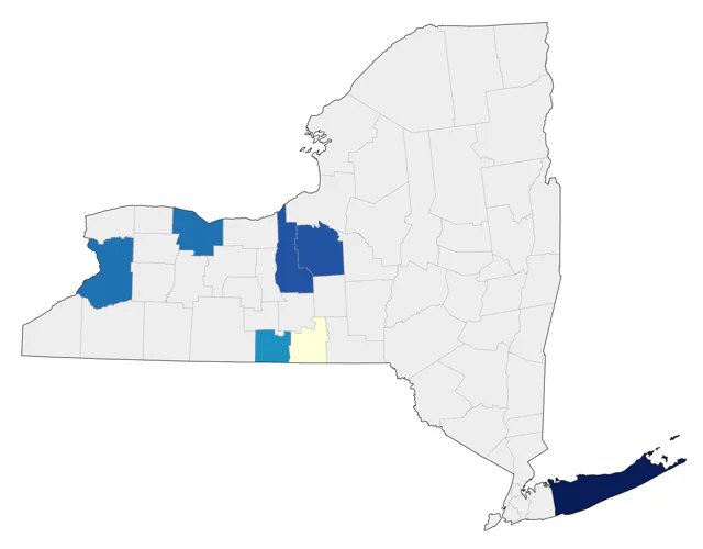 Black-capped Petrel county map