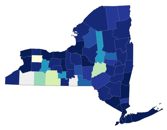 Black Scoter county map