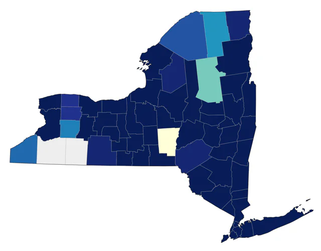 Black Vulture county map