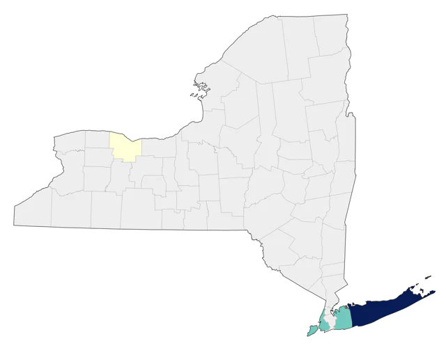 Bridled Tern county map
