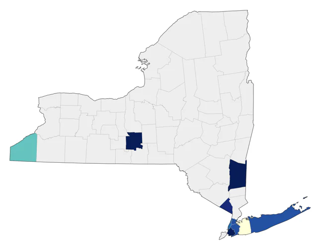 Cockatiel county map