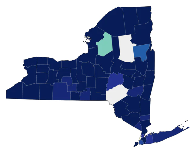 Common Gallinule county map