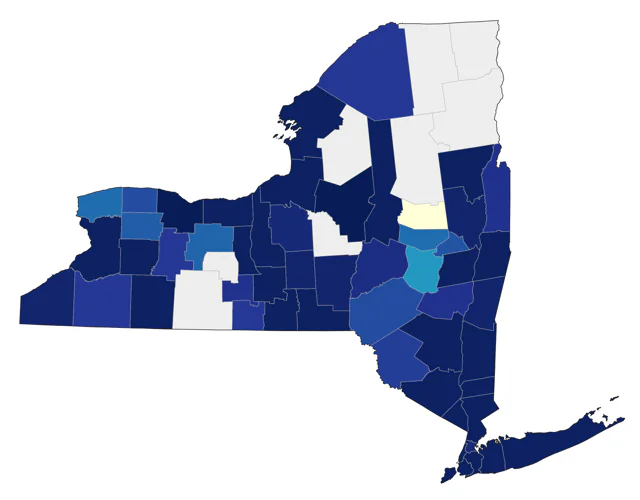 Connecticut Warbler county map