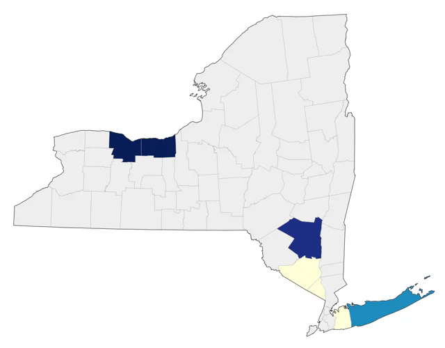 Crested Caracara county map