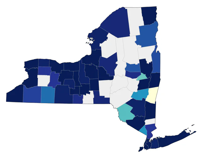 Glaucous Gull county map