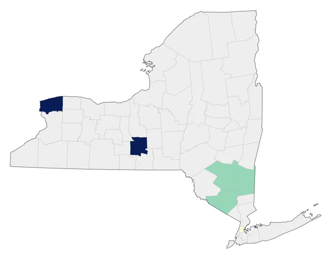 Glaucous-winged Gull county map