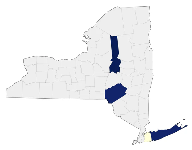 Golden-crowned Sparrow county map