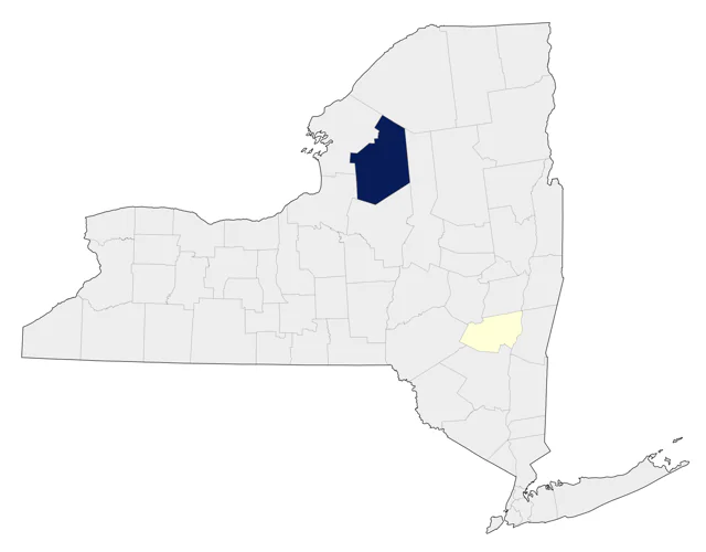 Gray-crowned Rosy-Finch county map