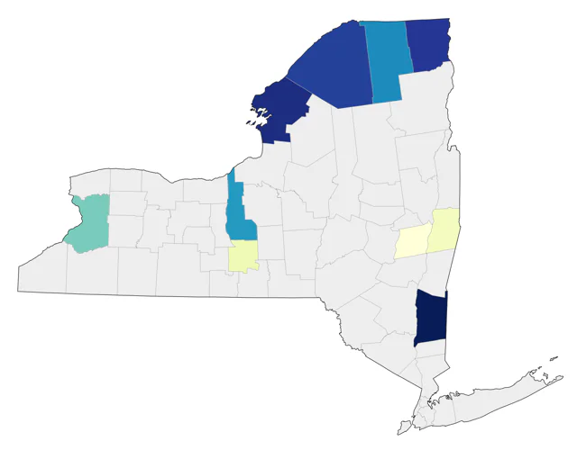 Gray Partridge county map