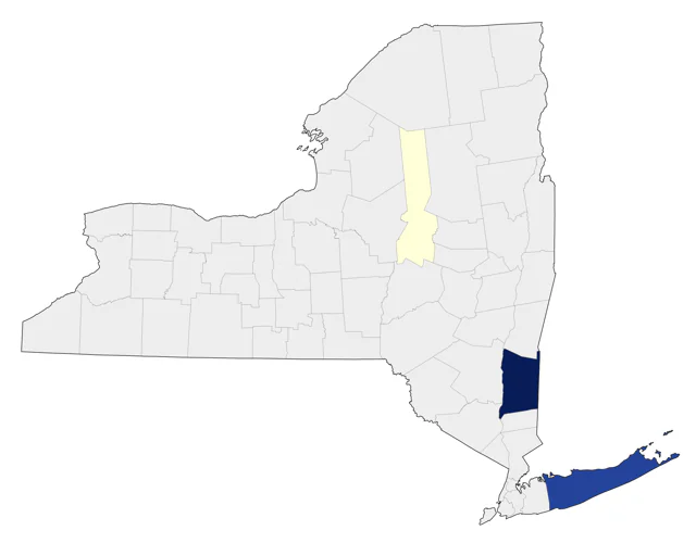 Green Pheasant county map