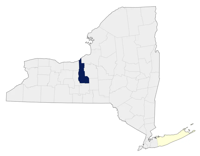 Green-tailed Towhee county map