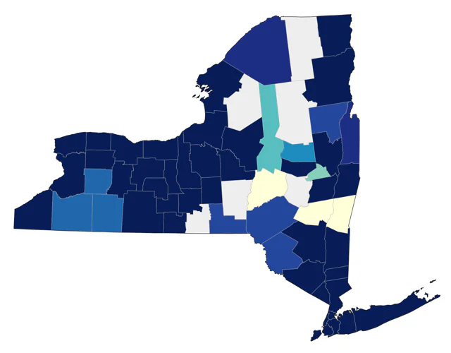 Iceland Gull county map