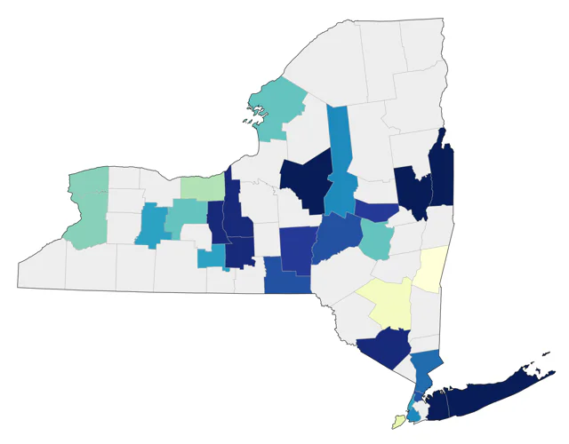Indian Peafowl county map