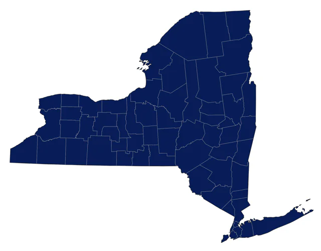 Least Flycatcher county map