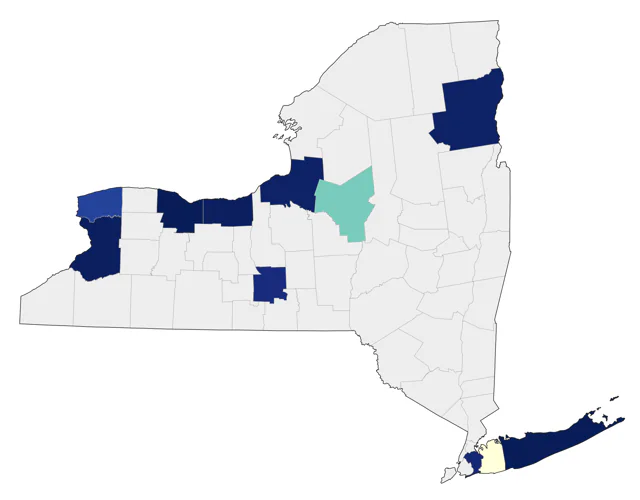 Long-tailed Jaeger county map