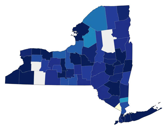 Muscovy Duck county map
